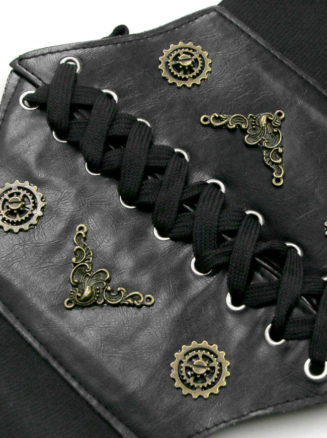 Steampunk Gothic Lace-up Cinch Belt Corset Elastic Waist Belt